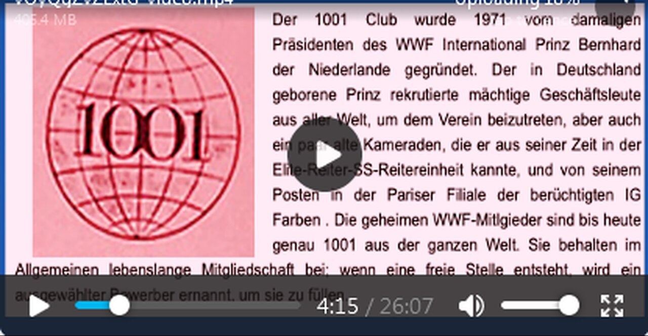 DIE DUNKLEN WURZELN DES GREAT RESET 27.11.2022 caimireport