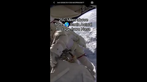 250Miles above from Earth real footage from NASA