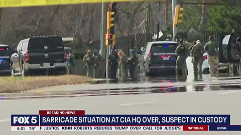 Suspect surrenders in CIA headquarters barricade incident