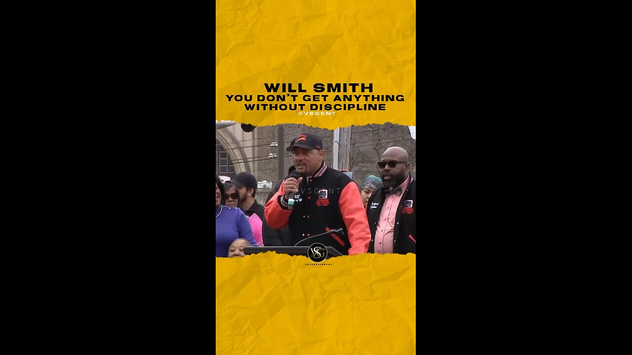 @willsmith You don’t get anything without discipline.