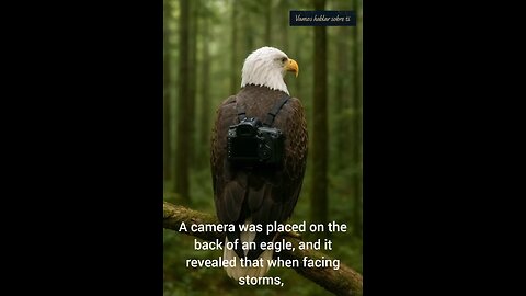 Be like the eagle: see in the storm the path to the summit.