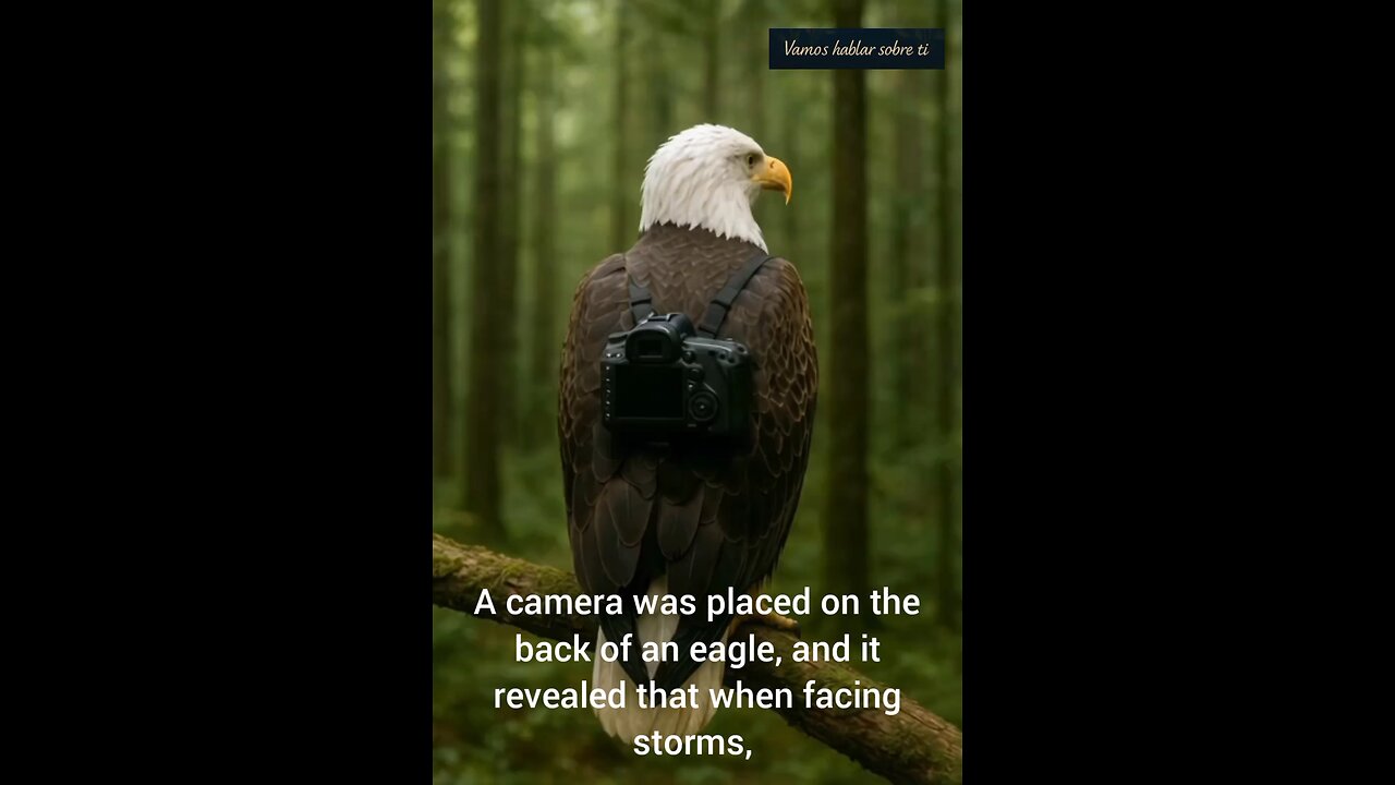 Be like the eagle: see in the storm the path to the summit.