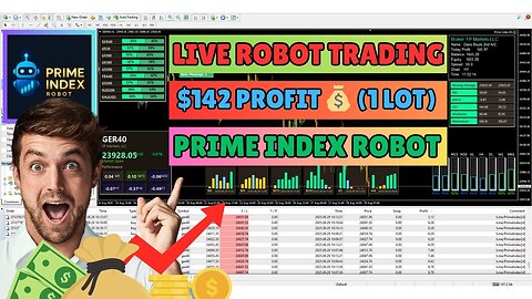 Prime Index EA Made $142 with 1 Lot Live Forex Robot Trading Profit