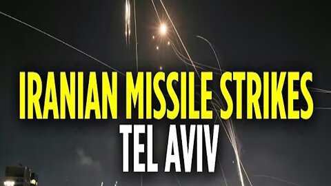 SHOCKING FOOTAGE June 2025 Iron Dome reflects rocket attack in Tel Aviv sky