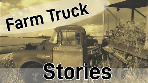 Old Dodge D400 with Homemade Crane and International Transtar 4300