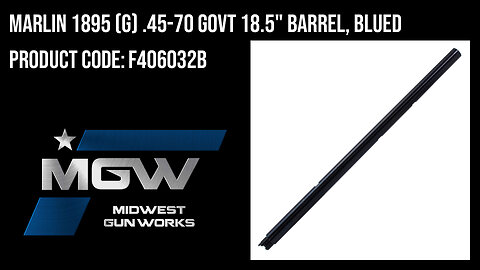 Marlin 1895 (G) .45-70 GOVT 18.5" Barrel, Blued - F406032B