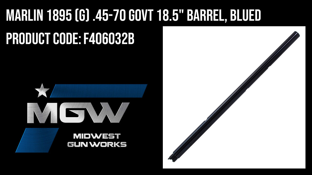 Marlin 1895 (G) .45-70 GOVT 18.5" Barrel, Blued - F406032B