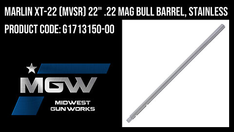 Marlin XT-22 (MVSR) 22" .22 MAG Bull Barrel, Stainless - G1713150-00