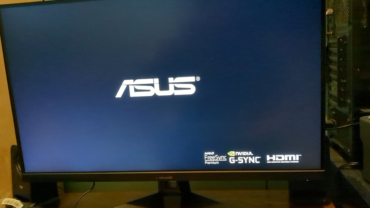 ASUS TUF GAMING PC MONITOR STARTUP