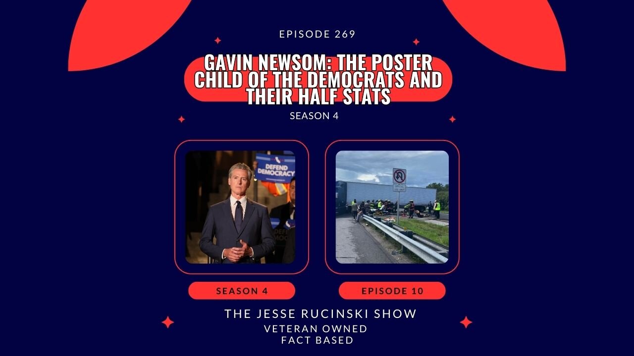 Gavin Newsom: The Poster Child of The Democrats Half Stats (Episode 269)