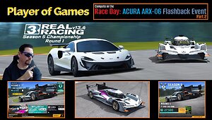 Player of Games: Real Racing 3 Update 13.6: Compete in Race Day: ACURA ARX-06 Flashback Event Part 2