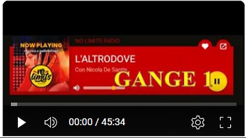 1 Radio programma "L'ALTRO DOVE" rubrica "ANDANDO PER FIUMI" Gange 1 NO LIMITS RADIO 230mila ascolti