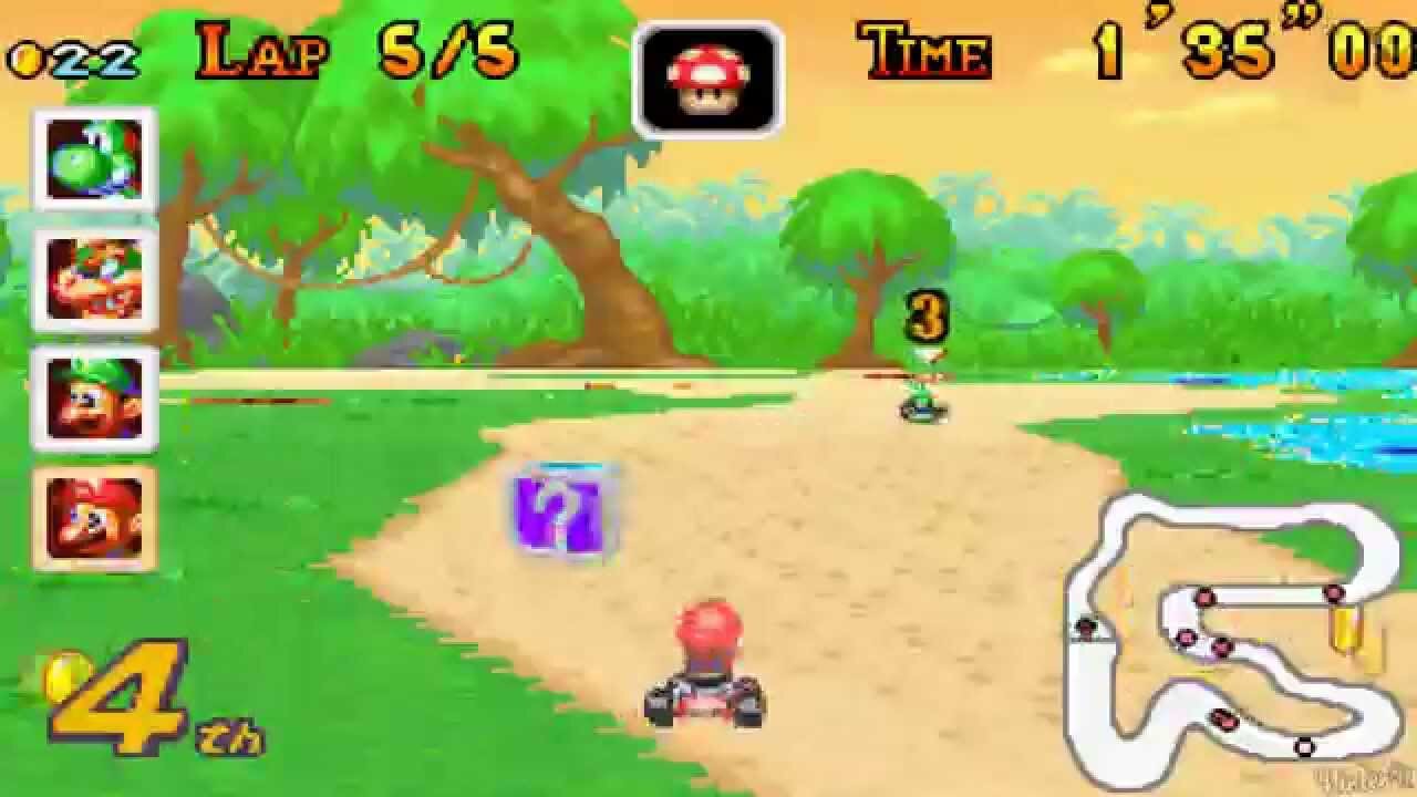 GBA Mario Circuit - Mario Kart: Super Circuit and 8 Deluxe Comparison