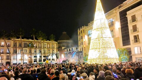 Spain Malaga New Year 🇪🇸 Costa del Sol City Life 4K
