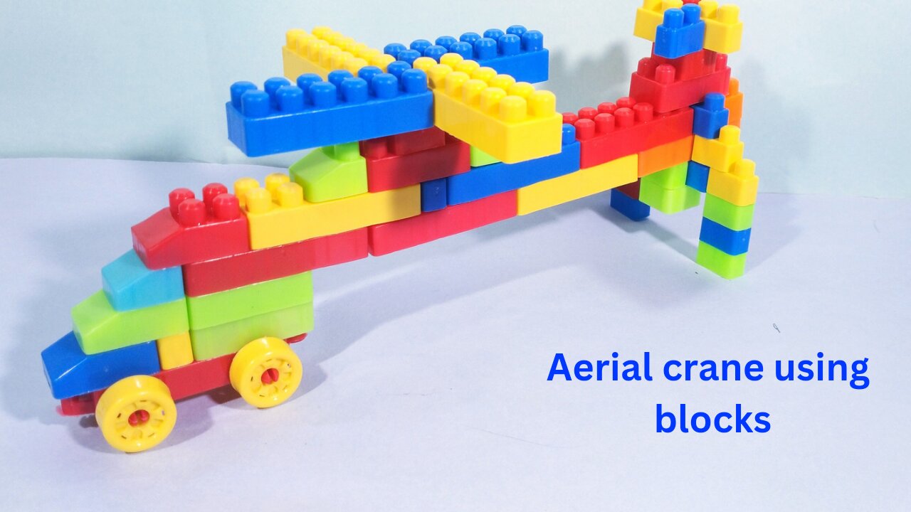 BUILDING BLOCK IDEAS | AERIAL CRANE USING BLOCKS |