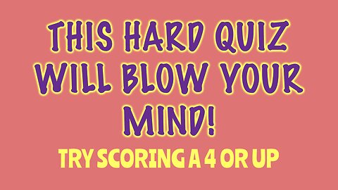 Hard Mixed Knowledge Quiz