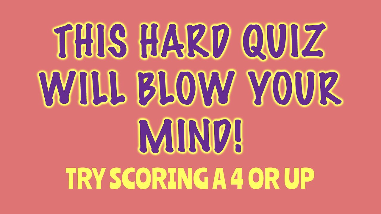 Hard Mixed Knowledge Quiz