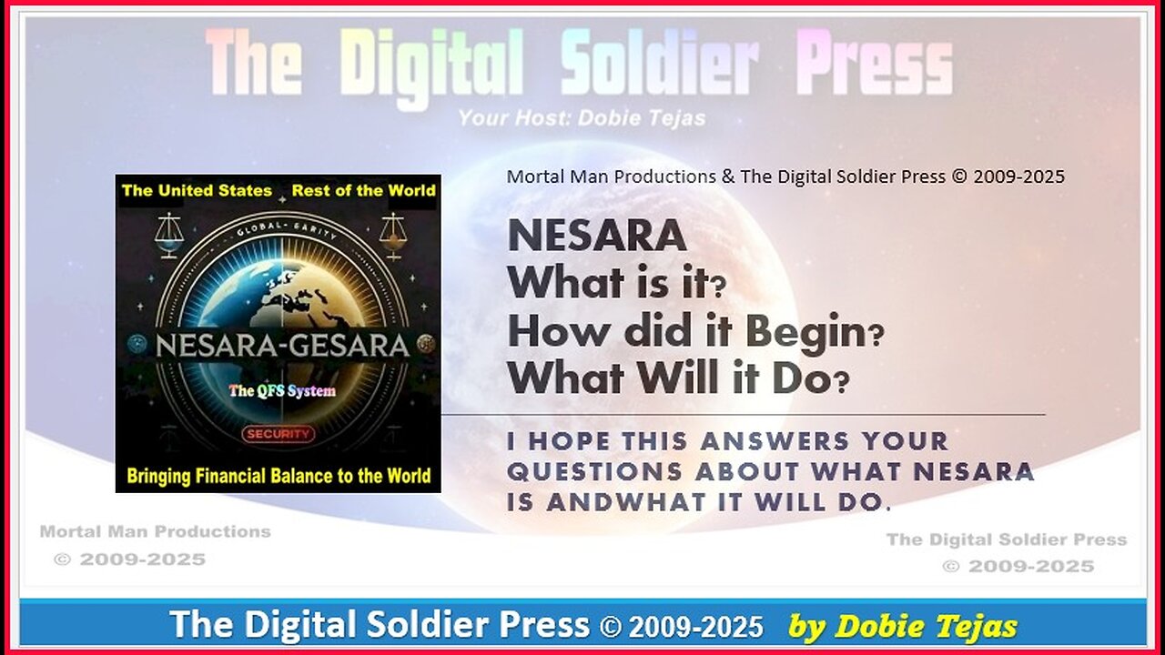 NESARA-GESARA Update 2025: What is it? How did it begin? What will it do?