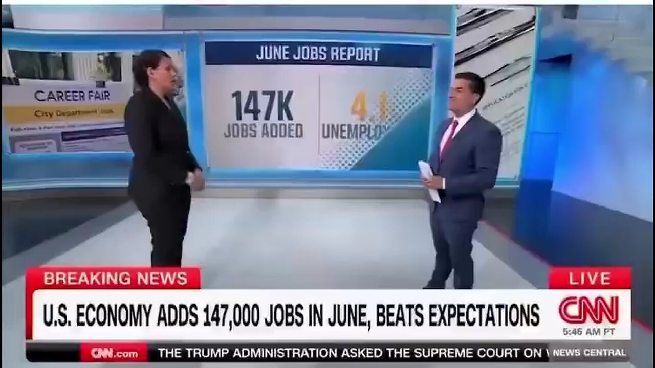 CNN forced to admit the economy is booming.