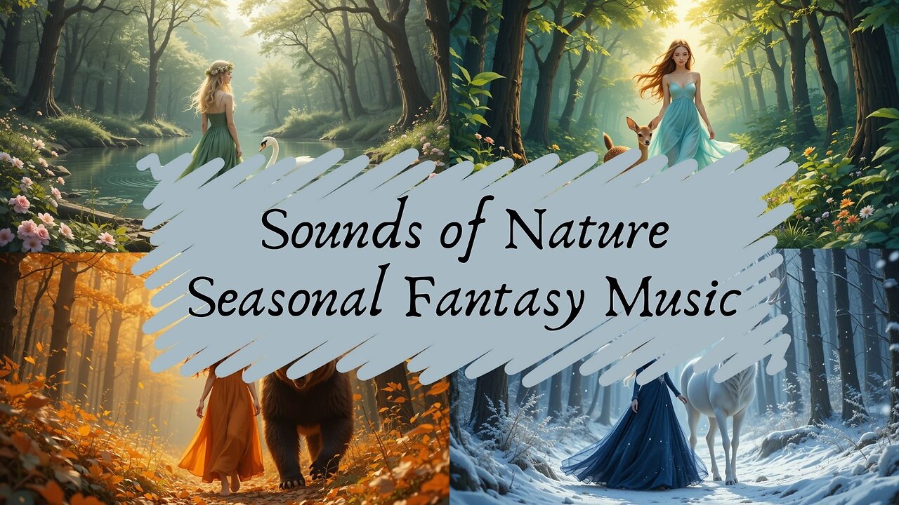 🌱🍂Sounds Of Nature Seasonal Fantasy Music | Harp, Flute, Celesta, Strings