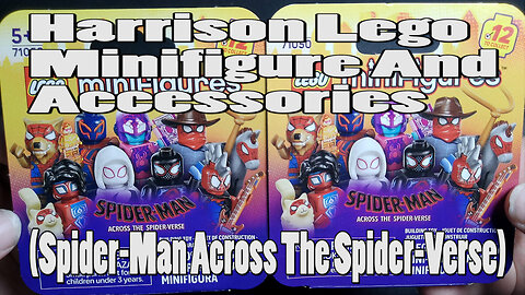 Harrison Lego Minifigure And Accessories (Spider Man Across The Spider Verse)