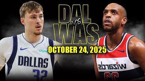 Dallas Mavericks vs Washington Wizards Full Game Highlights - October 24,2025 NBA Season