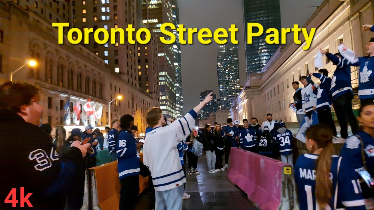 【4K】Toronto Maple Leafs Playoff Party Canada 🇨🇦