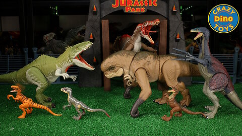 7 Jurassic World Rebirth Dinosaur Toy Unboxed Track N Chomp Distortus Rex Legacy Giganotosaurus 67