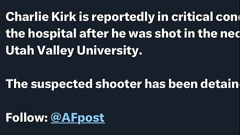 Charlie Kirk Assassinated!!!!! Emergency Live
