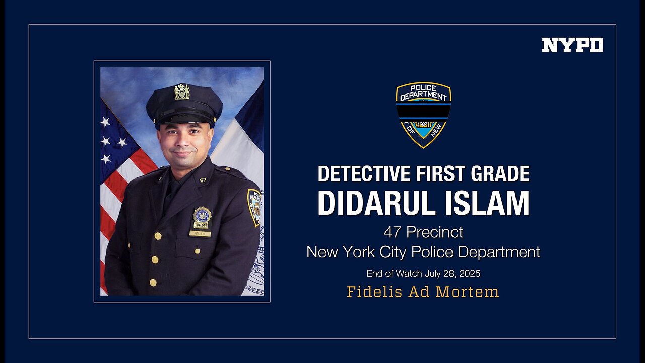 NYPD - Final Farewell To Detective Didarul Islam