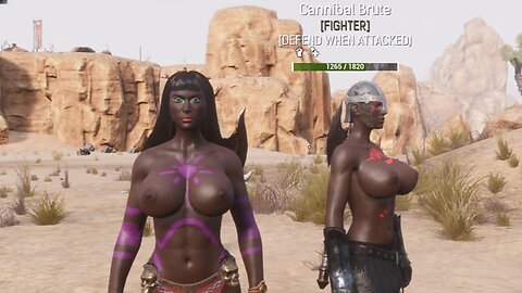 Conan exiles, Enormous titties, vs ,giant spider, busty, Boobs, breast expansion, huge tits