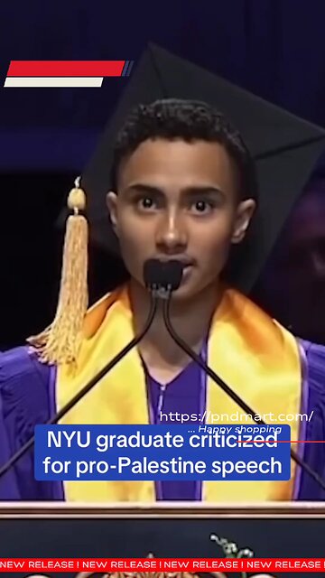 Logan Rozos criticized Gaza violence in NYU speech, sparking backlash. #Gaza #Palestine #Israel #NYU