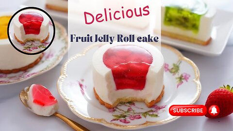 Mini Fruit Jelly Cakes 🍓🥝🍊🍋🥭🍇 / Yogurt Cheesecake