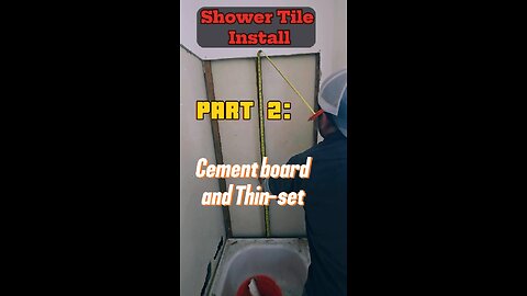 Shower wall tile Part 2: Cement board/thinset