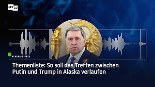 Themenliste: So soll das Treffen zwischen Putin und Trump in Alaska verlaufen