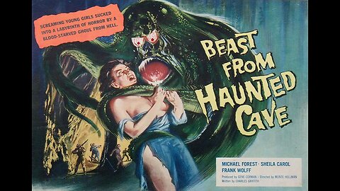 BEAST FROM HAUNTED CAVE 1959 Gangsters on the Lam Run Afoul of a Giant Spider FULL MOVIE in HD