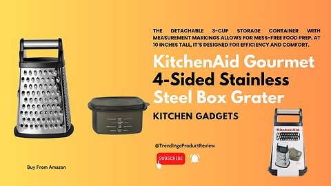 KitchenAid Gourmet 4-Sided Stainless Steel Box Grater
