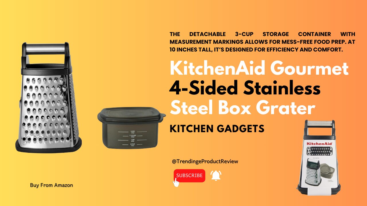 KitchenAid Gourmet 4-Sided Stainless Steel Box Grater