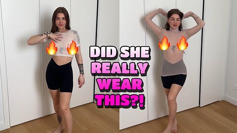 4k TRANSPARENT DRESS TRY ON | See Through Clothing | SAVANNAH JADE