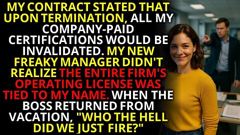 They Fired Me for “Redundancy”—Then Found Out I Held the Only Operating License 💼