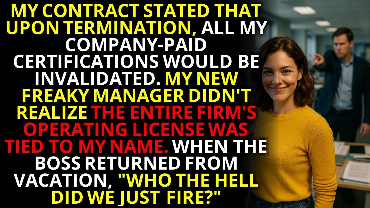 They Fired Me for “Redundancy”—Then Found Out I Held the Only Operating License 💼