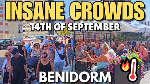 Benidorm - Crowded Sunday Market, Rincón Bars & Levante Beach! 🍺☀️