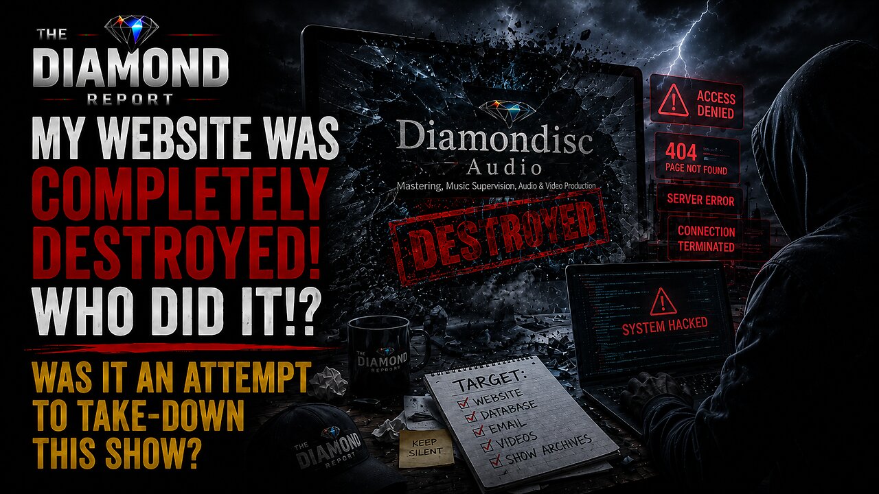 CLIP — My Website Was Completely Destroyed! Who did it!? Was It An Attempt To Take-Down This Show?