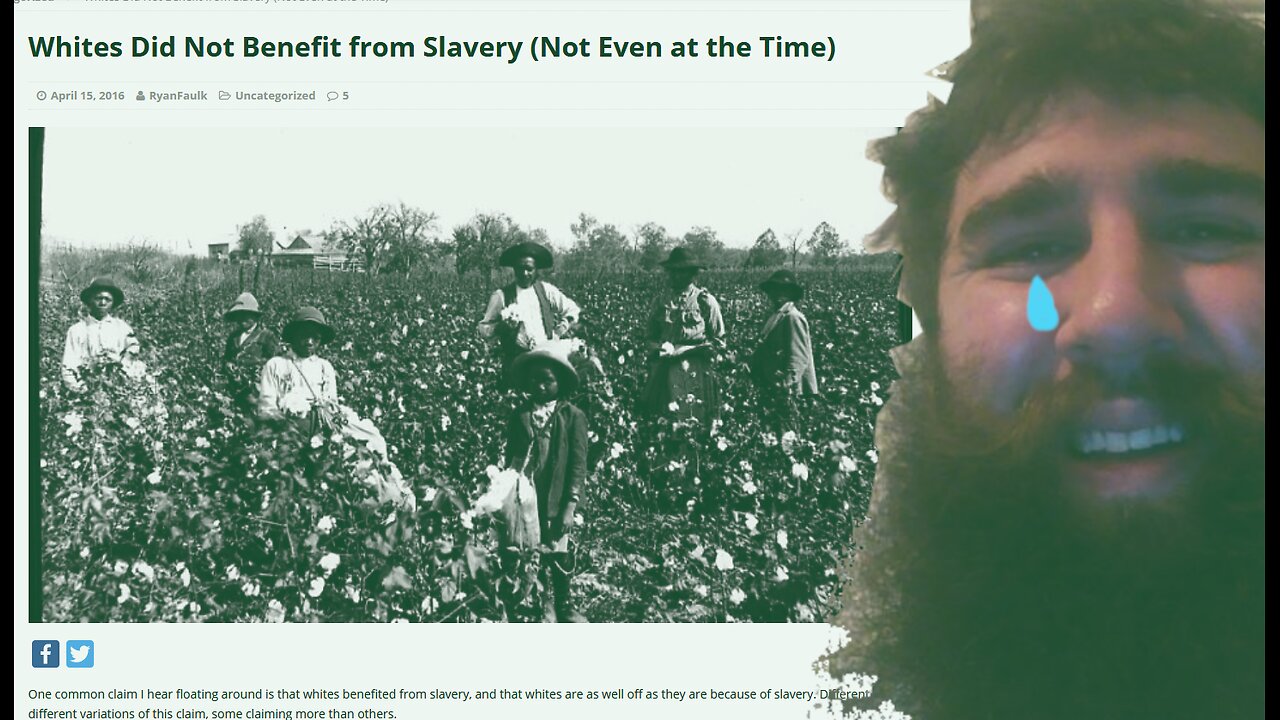 Whites Did Not Benefit from Slavery (Not Even at the Time)