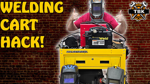 Harbor Freight Tool Cart HACK 🔥 DIY Welding Station Setup (U.S. General 30" Service Cart)