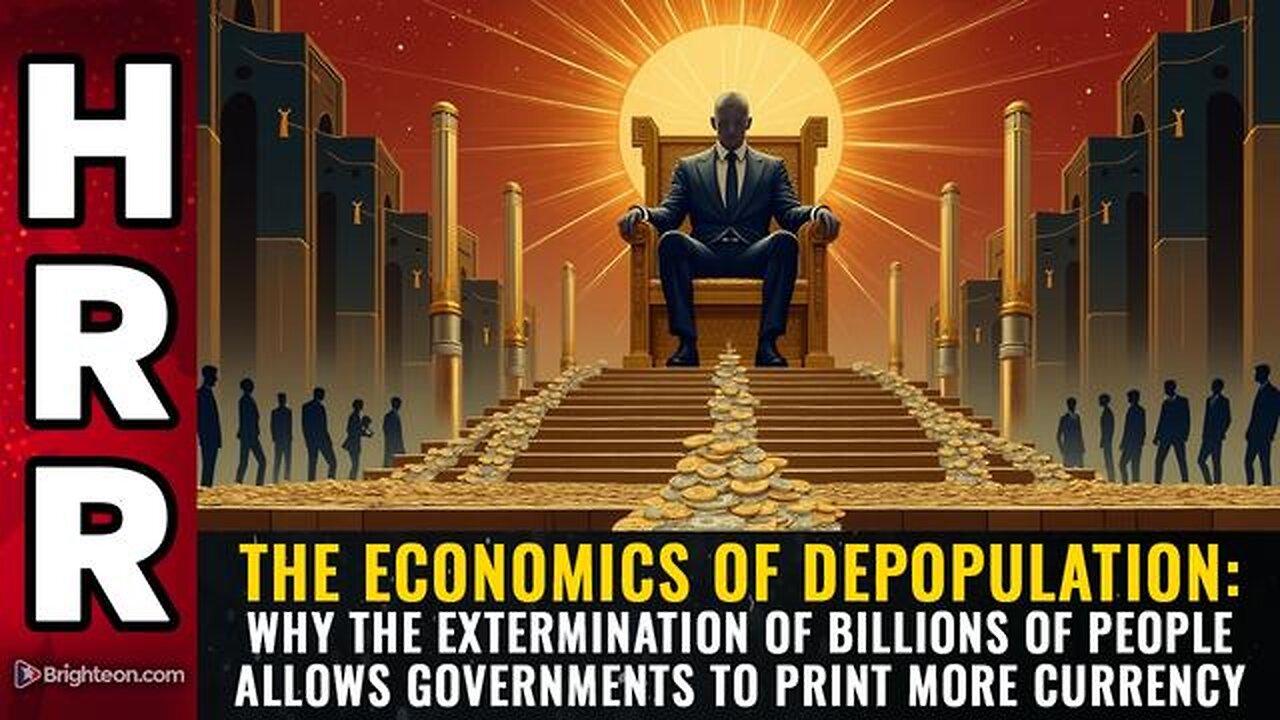 The economics of DEPOPULATION - Why the extermination of billions of people...