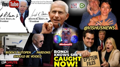 Biden's AutoPen 🖊️ Pardons Should Be Voided/ And The Epstein Files Disclosure... #VishusTv 📺