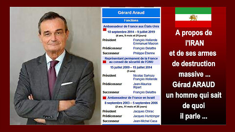La "Vérité" sur l'IRAN et sur la nature de son nucléaire_ Gérard ARAUD ex-ambassadeur (Hd 1080)
