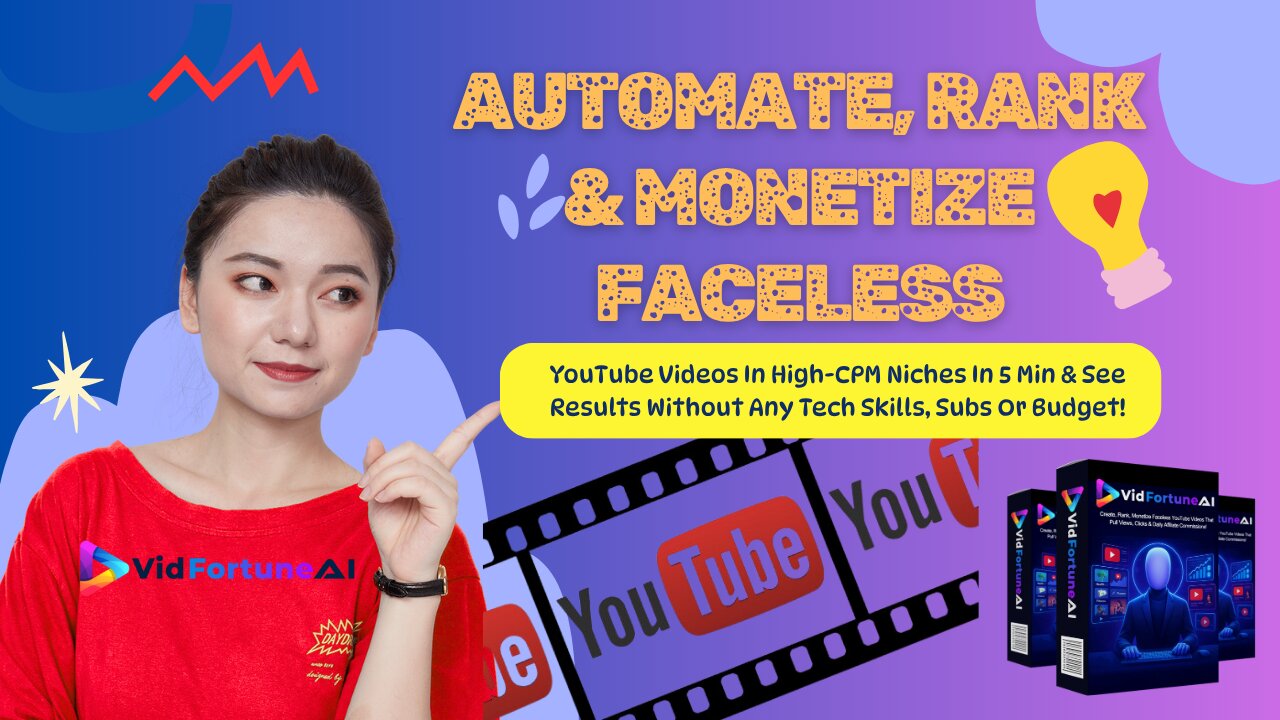 VidFortune AI Review|Automate Faceless YouTube Videos + OTOs & Bonuses! #Facelessvideo