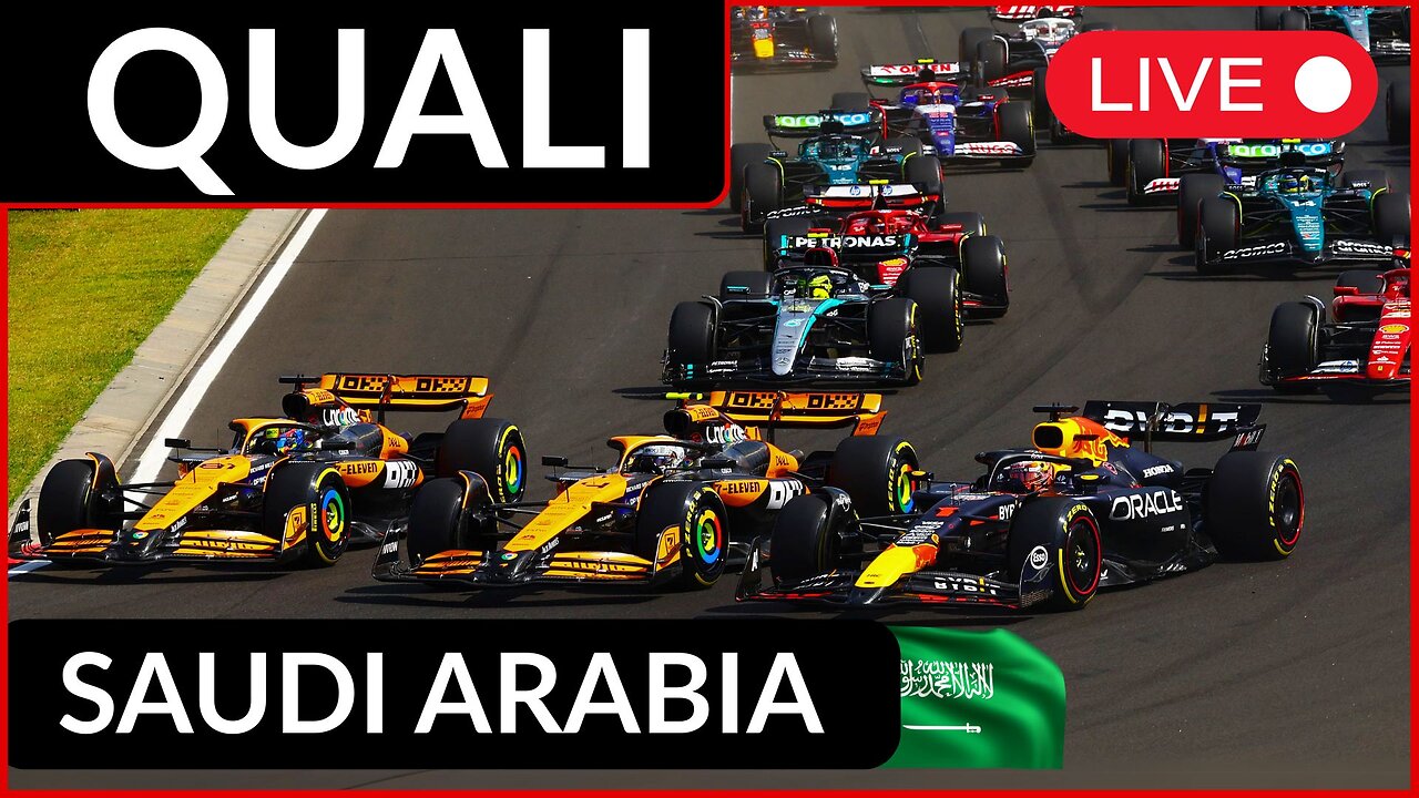 🔴F1 Live Saudi Arabian GP Qualifying Watchalong | Commentary + Timings